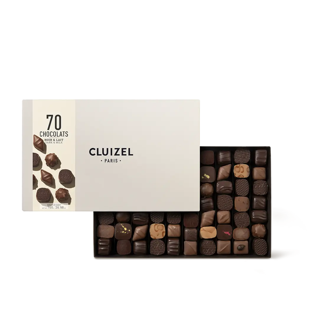 70 Dark and Milk Gift Box CLUIZEL
