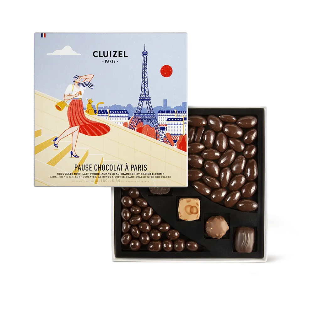 Coffret gourmand cafe grains & chocolats