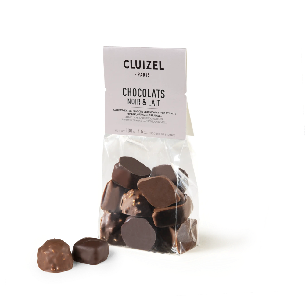 Dark and Milk Chocolates Grab &amp; Go Bag CLUIZEL