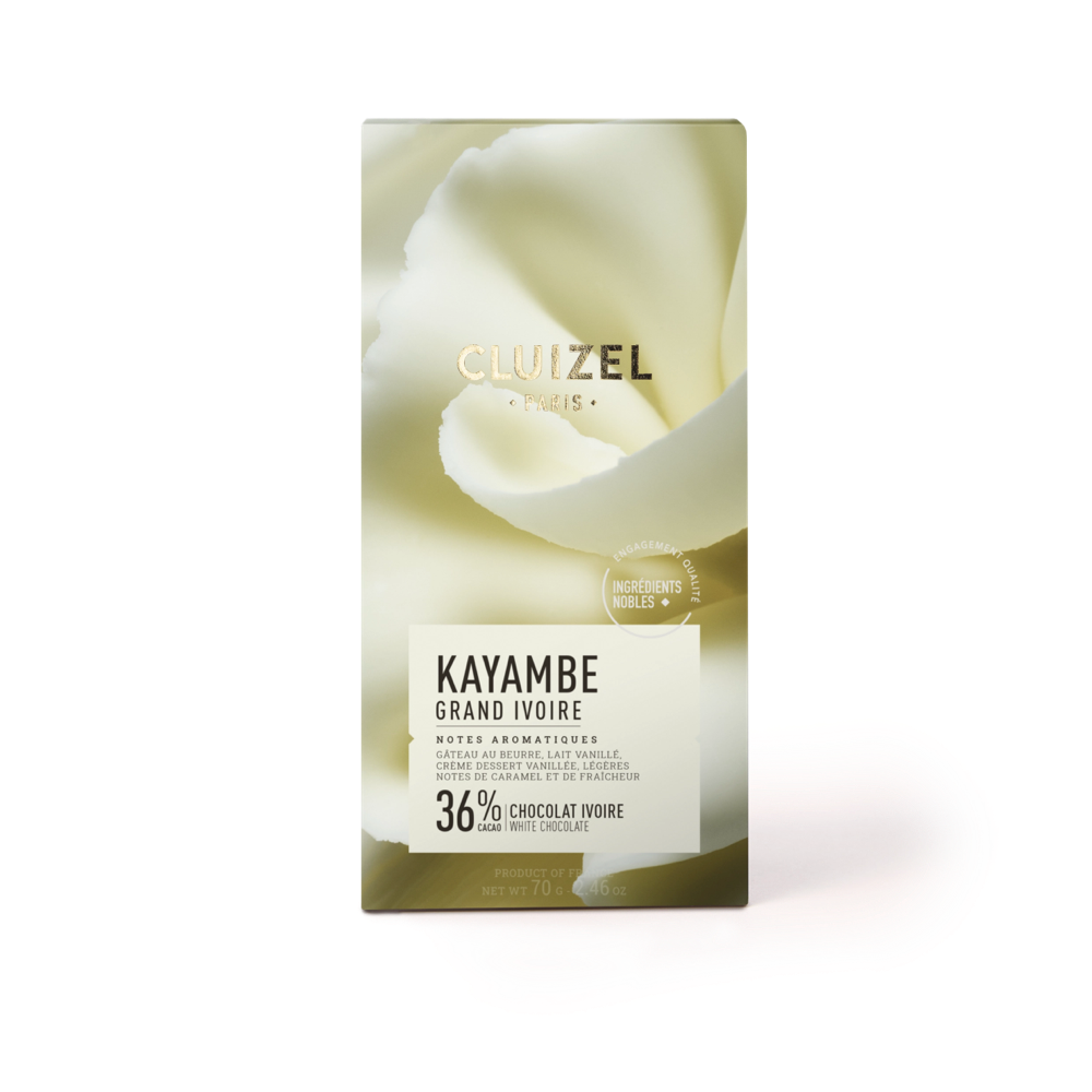 Tablette Kayambe Grand Ivoire 36% CLUIZEL
