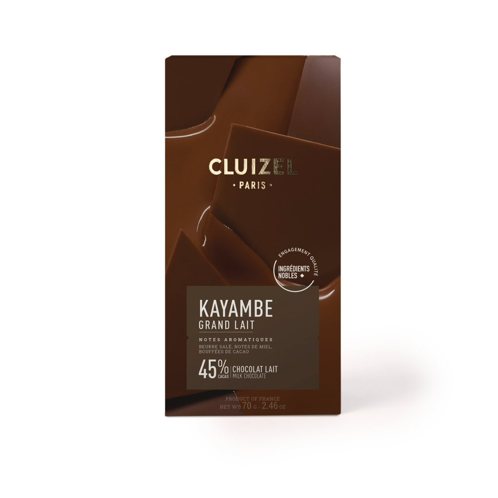 Kayambe 45% Grand Lait bar CLUIZEL