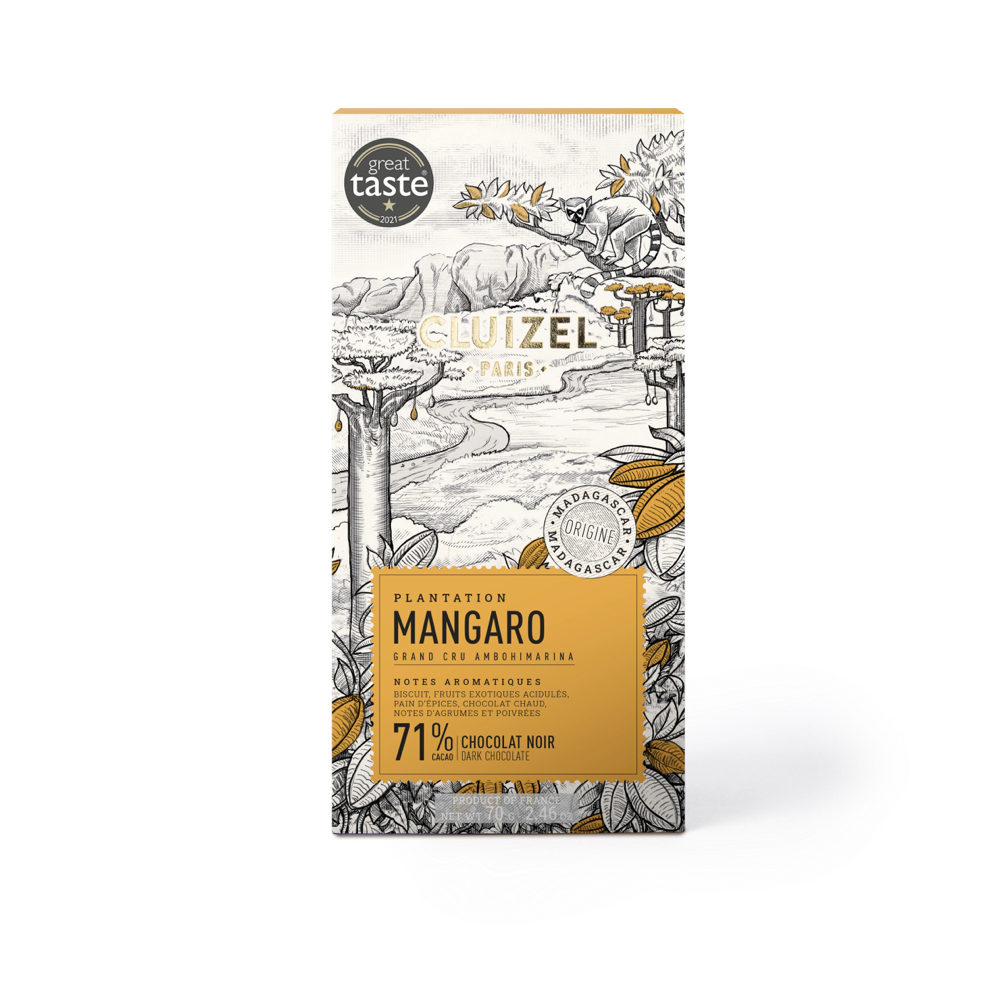Tablette Plantation Mangaro noir 71% CLUIZEL