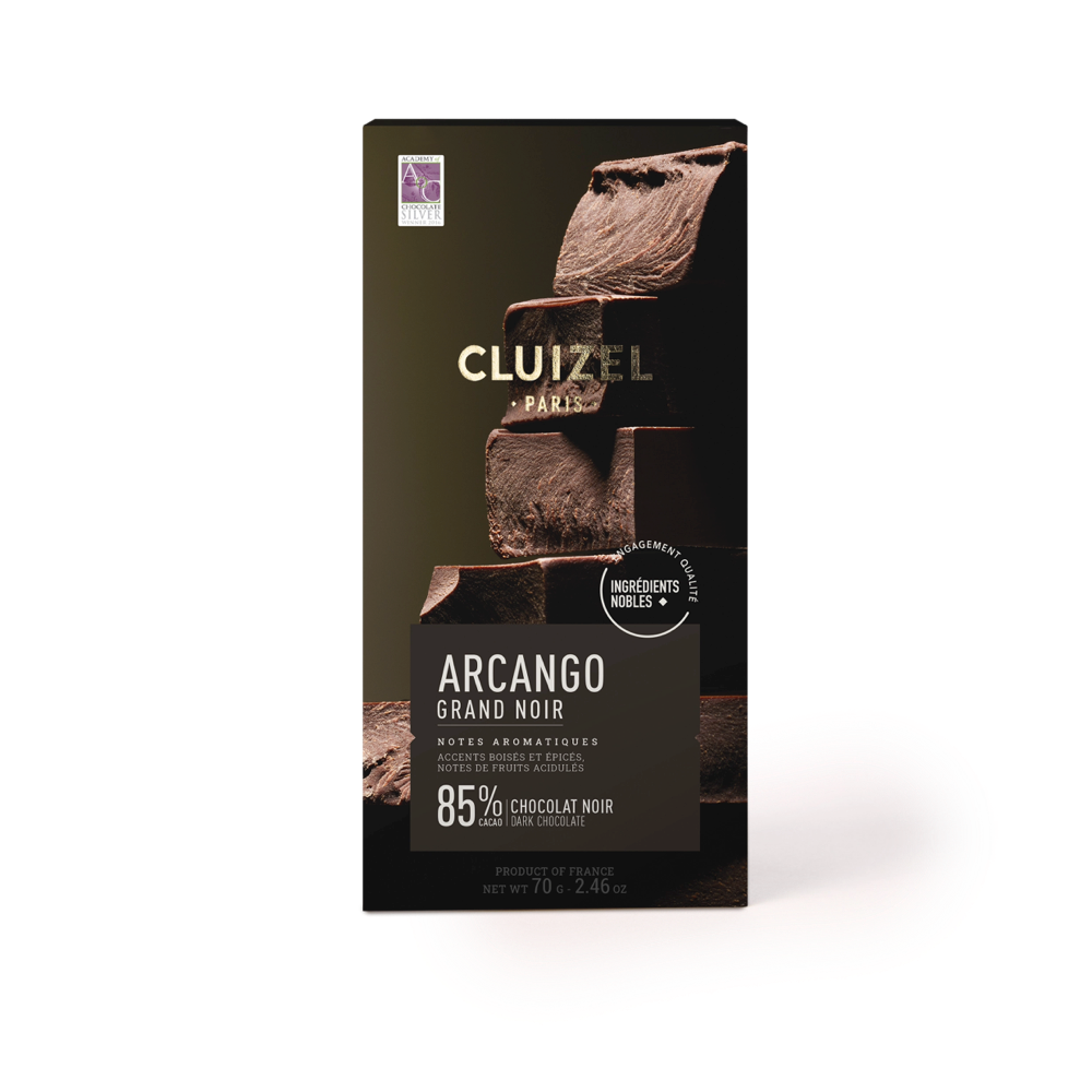 Tablette Arcango Grand Noir 85% CLUIZEL