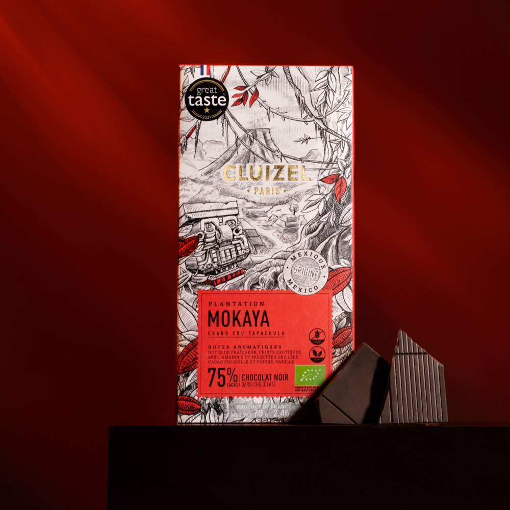 Tablette de chocolat Mokaya Noir CLUIZEL 03