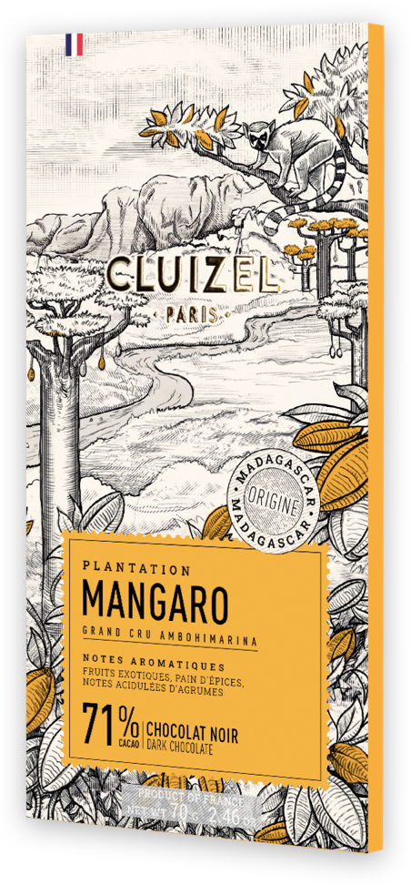 Tablette Plantation Mangaro noir 71% CLUIZEL