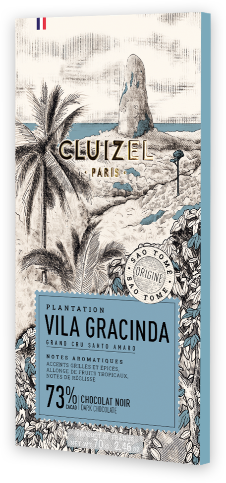 Tablette Plantation Vila Gracinda noir 73% CLUIZEL